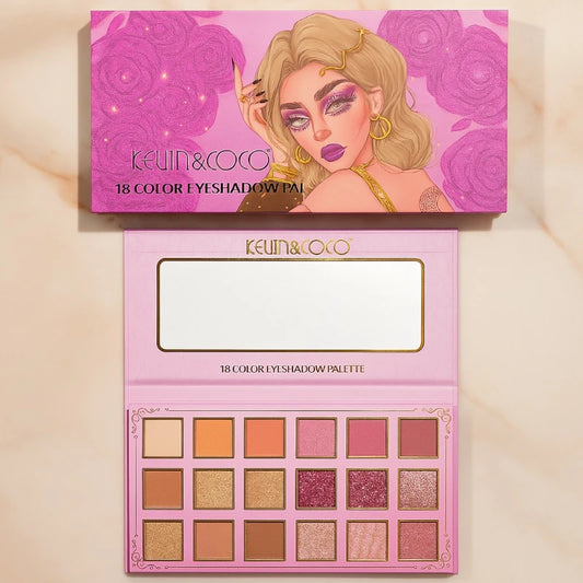Paleta de sombras de 18 colores