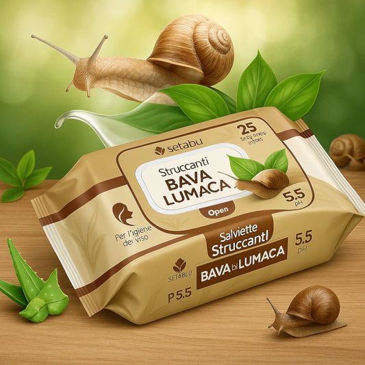 Pack de 25 toallitas de baba de caracol