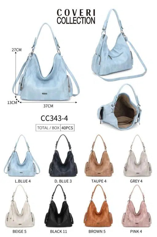 Bolso hombro mujer color azul